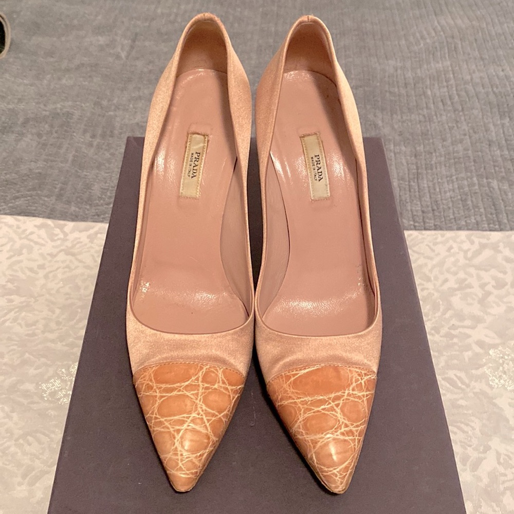PRADA “Raso” Calzatire satin Donna pumps size 36